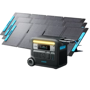 Anker SOLIX F2000 Solar Generator + 3× 200W Solar Panel